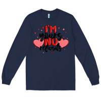 Navy i'm yours no refunds Long Sleeve Tee - MaliasSmallBusiness