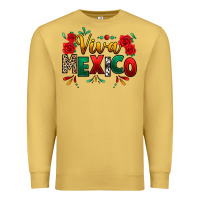 Antique Gold Viva Mexico Cinco De Mayo Premium Sweatshirt - texasbilliewilder