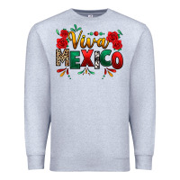 Heather Grey Viva Mexico Cinco De Mayo Premium Sweatshirt - texasbilliewilder