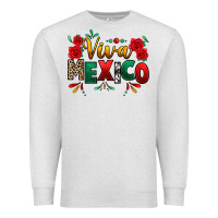 Oatmeal Heather Viva Mexico Cinco De Mayo Premium Sweatshirt - texasbilliewilder