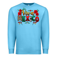 Ocean Blue Viva Mexico Cinco De Mayo Premium Sweatshirt - texasbilliewilder