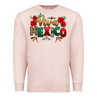 Pale Pink Viva Mexico Cinco De Mayo Premium Sweatshirt - texasbilliewilder
