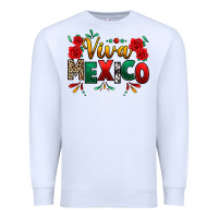 White Viva Mexico Cinco De Mayo Premium Sweatshirt - texasbilliewilder