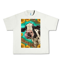 Pistachio Western Holstein Cow Urban Heavy Tee - LillyAllenDesigns