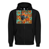 Black Autumn Baby Calf Zipper Hoodie - LillyAllenDesigns