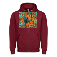 Burgundy Autumn Baby Calf Zipper Hoodie - LillyAllenDesigns