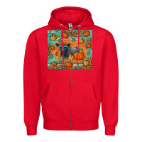 Red Autumn Baby Calf Zipper Hoodie - LillyAllenDesigns