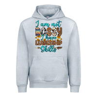 Heather Grey i am not bossy i have leadership skills Urban Hoodie - OliviaCreatesArt