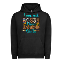 Pigment Black i am not bossy i have leadership skills Urban Hoodie - OliviaCreatesArt