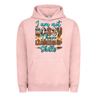 Pigment Salmon i am not bossy i have leadership skills Urban Hoodie - OliviaCreatesArt