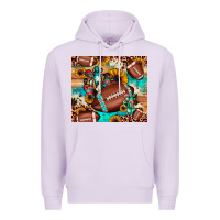 Lilac football cactus sunflower Premium Hoodie - JahusDesignShop