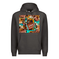Smoke football cactus sunflower Premium Hoodie - JahusDesignShop
