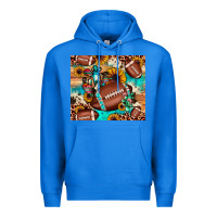 True Royal football cactus sunflower Premium Hoodie - JahusDesignShop