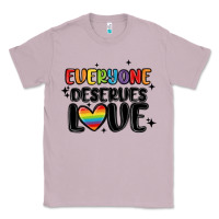 Lilac everyone deserves love Classic Tee - MaliasSmallBusiness