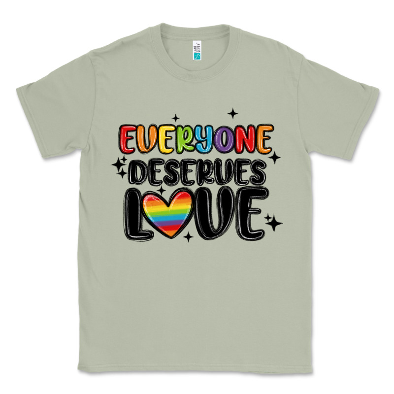 Everyone Deserves Love Classic Tee by MaliasSmallBusiness | Teevron