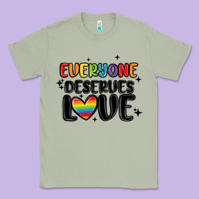 Everyone Deserves Love Classic Tee Designed By Maliassmallbusiness
