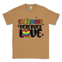 Toasted Coconut everyone deserves love Classic Tee - MaliasSmallBusiness
