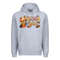 Heather Grey Mama spice Premium Hoodie - NancyCooperArtShop