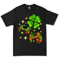 Black St. Patrick's Day with game control and clover Premium Tee - Neo Western