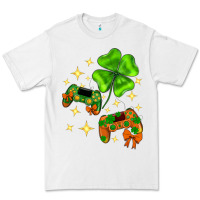 White St. Patrick's Day with game control and clover Premium Tee - Neo Western