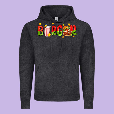 Burger With Coke And Stars Vintage Hoodie Designed By Adodesignshop