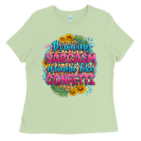 Matcha throwing sarcasm around like confetti Ladies Tee - Zillion Design Studio