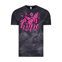 Cloud Black hope breast cancer butterfly Vintage Tee - Jasminsmagicworld