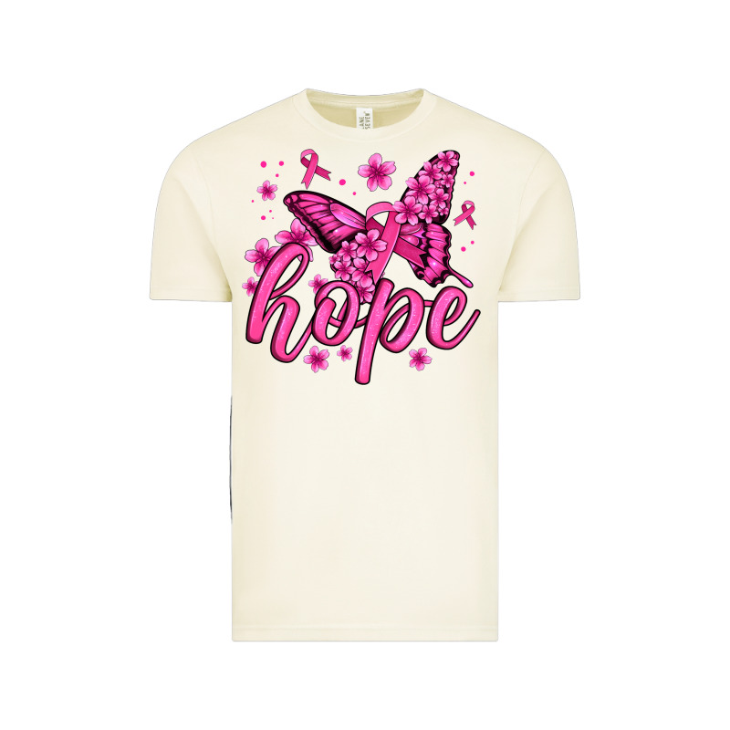 Hope Breast Cancer Butterfly Vintage Tee by Jasminsmagicworld | Teevron