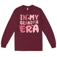 Burgundy in my grandma era Long Sleeve Tee - MaliasSmallBusiness