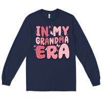Navy in my grandma era Long Sleeve Tee - MaliasSmallBusiness