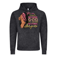 Vintage Black She who kneels before god can stand before anyone Vintage Hoodie - RanaPortraitStore