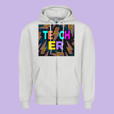 Western Teacher Flash Tumbler Zipper Hoodie Designed By Lillyallendesigns