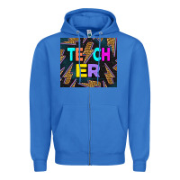 True Royal Western Teacher Flash Tumbler Zipper Hoodie - LillyAllenDesigns