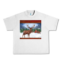 Lunar Rock christmas reindeer red barn country farm christmas Urban Heavy Tee - BarkalooDesign