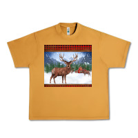 Peanut Butter christmas reindeer red barn country farm christmas Urban Heavy Tee - BarkalooDesign