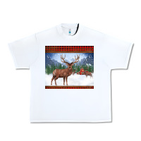 White christmas reindeer red barn country farm christmas Urban Heavy Tee - BarkalooDesign