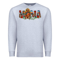 Heather Grey Our Lady of Guadalupe Mama Premium Sweatshirt - texasbilliewilder