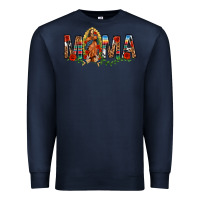 Navy Our Lady of Guadalupe Mama Premium Sweatshirt - texasbilliewilder