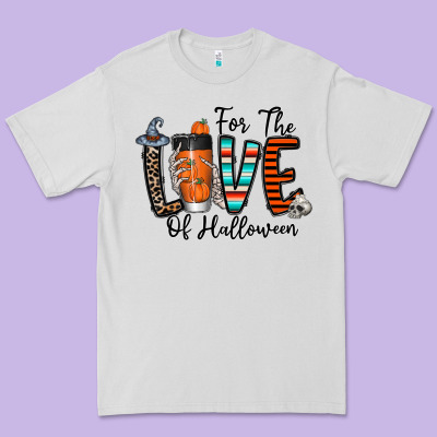 For The Love Of Halloween Premium Tee Designed By Cowhidedigitalart