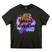 Asphalt special eduation teacher lightning bolt Heavy Core Tee - Zillion Design Studio