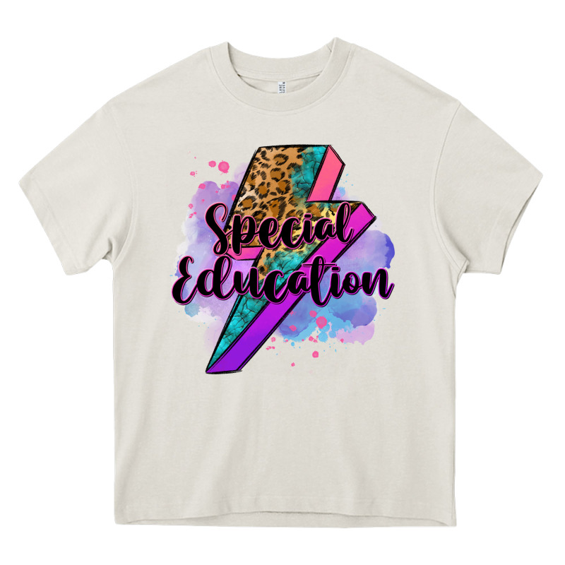 Special Eduation Teacher Lightning Bolt Heavy Core Tee by Zillion Design Studio | Teevron