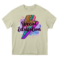 Mossy special eduation teacher lightning bolt Heavy Core Tee - Zillion Design Studio