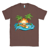 Chestnut sunset beach scene Classic Tee - MaliasSmallBusiness