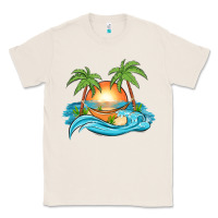 Natural sunset beach scene Classic Tee - MaliasSmallBusiness