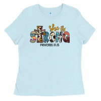 Baby Blue she i̇s strong proverbs 31 25 Ladies Tee - JahusDesignShop