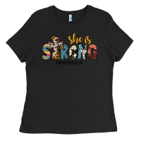 Black she i̇s strong proverbs 31 25 Ladies Tee - JahusDesignShop
