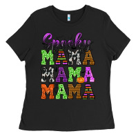 Black Spooky Mama Ladies Tee - texasbilliewilder