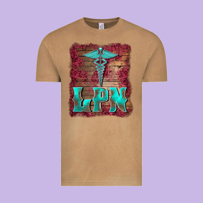 Licensed Practical Nurse Medical Symbol  Background Vintage Tee Designed By Barkaloodesign