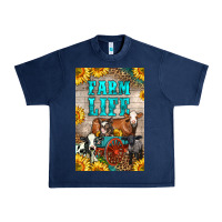 Navy Western Farm Life Urban Heavy Tee - LillyAllenDesigns