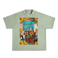 Oil Green Western Farm Life Urban Heavy Tee - LillyAllenDesigns